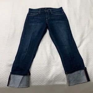 Joe’s Jeans cuffed ankle cropped jeans